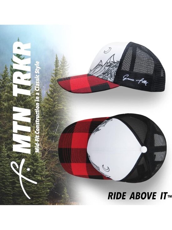 〽️Women Red Plaid Snapback Baseball Cap Beach Trucker Accessories Hats main image 6